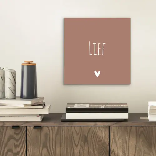 Spreuken - Lief - Quotes aluminium wit klein -sfeer1