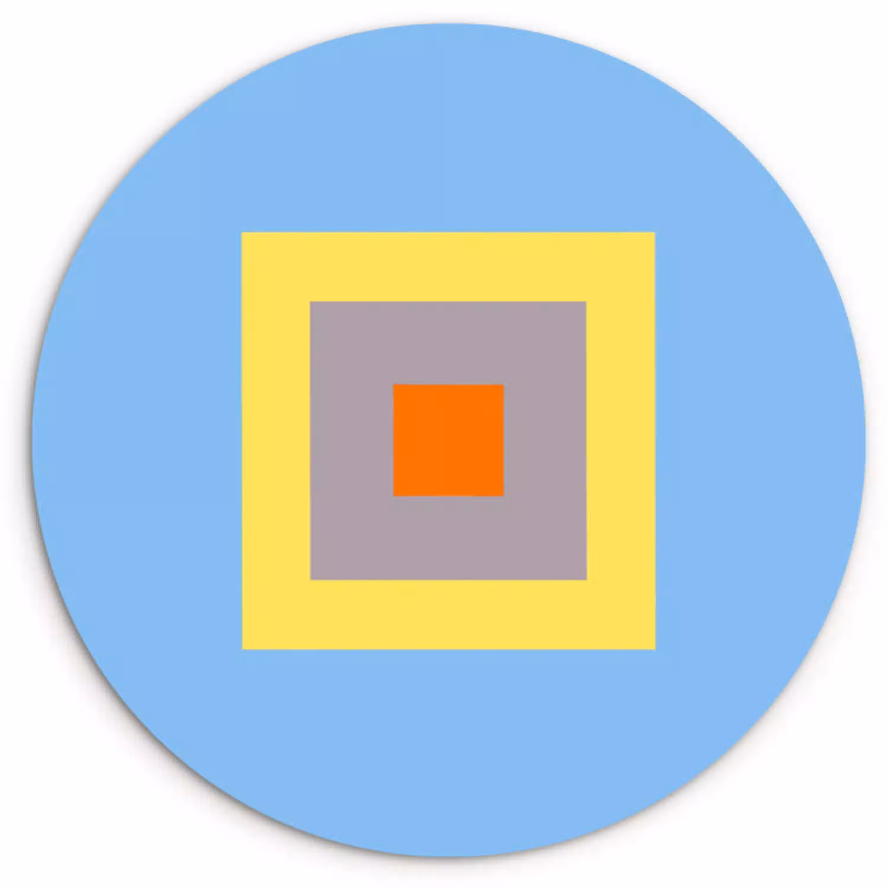 Abstract - Geometrisch - Kleurrijk - Modern - Vormen Wandcirkel kunststof plaat 5mm dik klein -3d