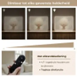 Dromerig - Beige - Paardenbloemzaadjes Light Box met batterij (Wandlamp) middel -USP_dimbaarNL