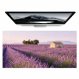 Lavendel - Landschap - Sereen - Paars Muismat XXL klein -zzz3d