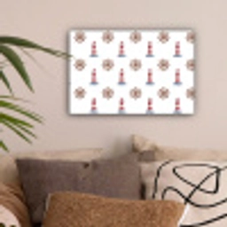 Nautisch - Klassiek - Rood canvas 2cm klein 34 -sfeer1