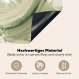 Abstract - Penseelstreken - Golven - Groen Inductie beschemer met haakjes klein -ky-onderkant-de
