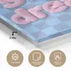 Sweet dreams - Vierkanten - Roze - Blauw plexiglas 5mm klein -wsfeer2_DE