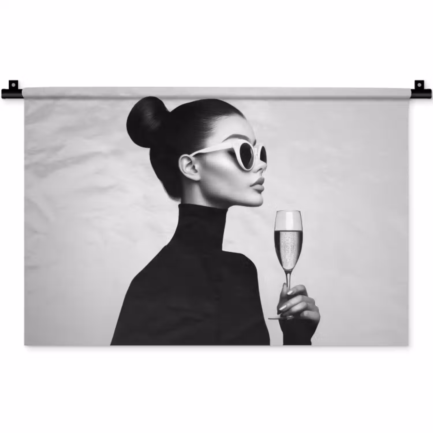 Wandkleed - Vrouw - Champagne - Modern