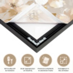 Bloemen - artistiek - Goud Textielframe zwart klein 947 -USP_feed_closeupNL
