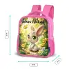 Konijn - Zonlicht - Sprookjesachtig - Vlinder Kinderrugzak - Roze middel -productfoto_formaten
