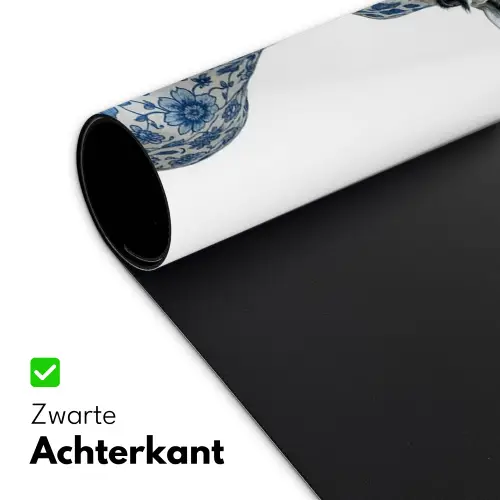 Giraffe - Delfts blauw - Dieren - Minimalistisch Muismat XXL klein -sfeer2