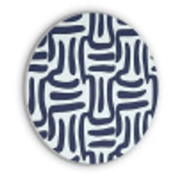 Abstract - Modern - Blauw Akoestische PET Vilt - Rond klein 838 -3d