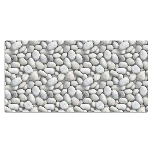 Steentjes - Grijs - Ovaal Muismat XXL klein 681 -3d_leeg