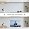 Zeilboot - Zee - Blauw keuken achterwand spatscherm klein -voor_na_NL