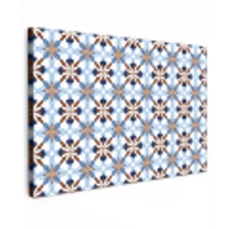 Ornament - Tegel - Kleurrijk canvas 2cm klein 34 -z3d