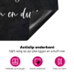 Ik gooi dingen in de pan en duim - Keuken - Quotes - Spreuken - Humor Inductie beschermer vinyl 3mm klein -wsfeer4_website