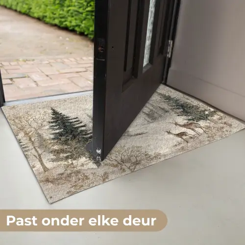 Bos - Herten - Winter - Sneeuw Deurmat klein -USP_NL
