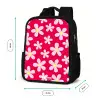 Madeliefjesmania hotpink Rugzak - Zwart middel -productfoto_formaten