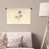 Illustratie - Zwart - Roos Wandkleed katoen klein -sfeer4