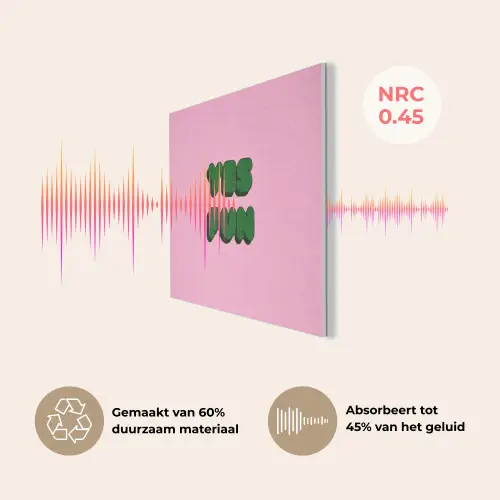 Yes fun - Groen - Roze PET vilt klein -USP_NL