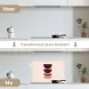 Harmonieus - Symmetrisch - Rood keuken achterwand spatscherm klein -voor_na_NL