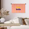 Verticaal - Strepen - Oranje - Ciao bella Wandkleed katoen klein -sfeer1