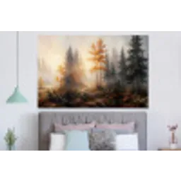 Bospad - Herfstbladeren - Natuur - Schilderachtig - Oranje forex 5mm xxl -slaapkamer