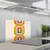 Stapel - Vormen - Geblokt - Oranje keuken achterwand spatscherm klein -3d_schuin