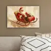 Kerst - Slee - Kerstman canvas 2cm klein -sfeer3