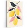 Citroenen - Felgeel - Tak - Bladeren Tuinposter op houten frame 2 cm dik klein -3d
