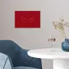 Minimalistisch - Lijnillustratie - Rood poster papier klein -sfeer3