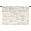 Bloemenpatroon - Silhouet - Wit Wandkleed katoen klein 269 -zz3d