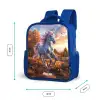Galopperende Eenhoorn in Herfstwereld Kinderrugzak - Blauw middel -productfoto_formaten