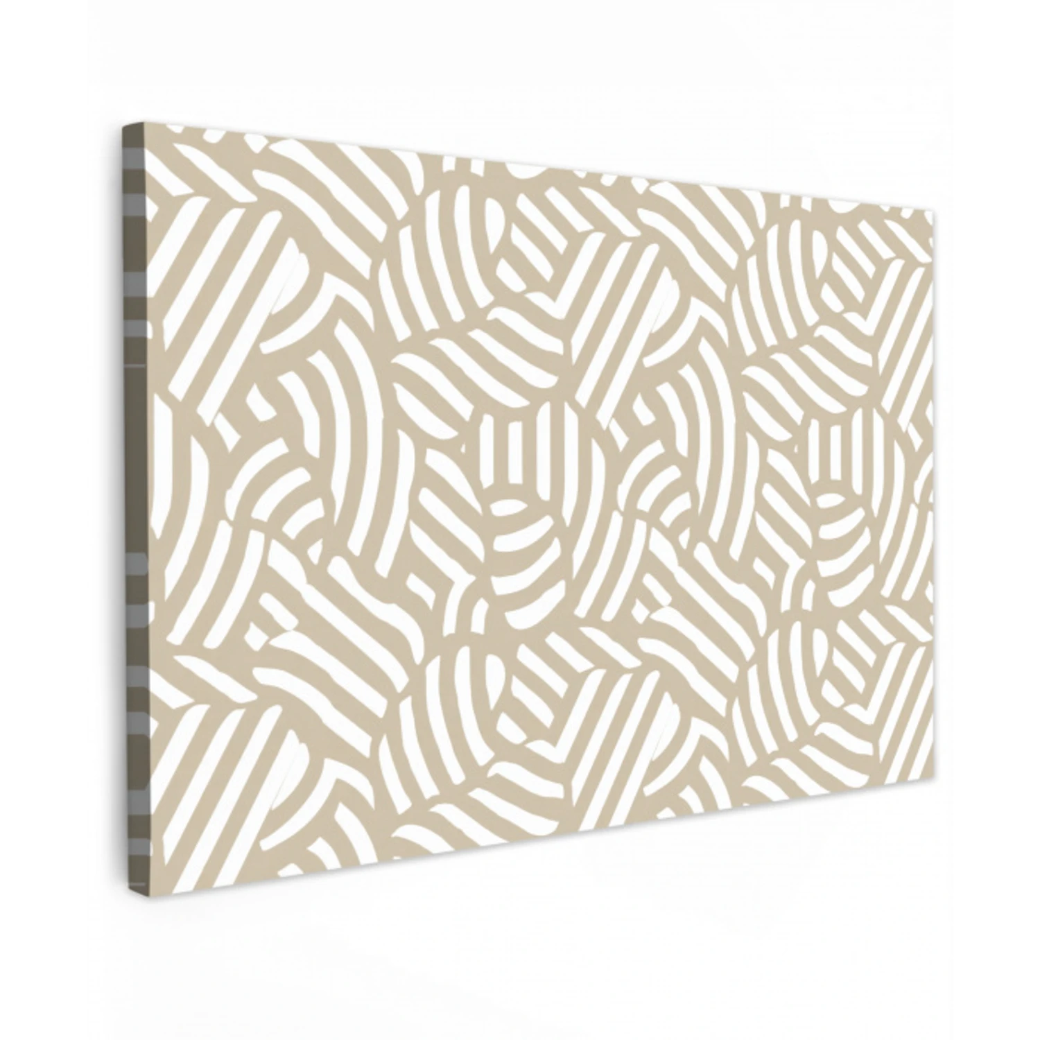 Abstract - Modern - Beige canvas 2cm klein 34 -z3d
