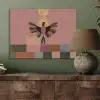 Illustratie - Vogel - Vlakken - Kleurrijk PET vilt klein -sfeer2