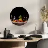 Culinaire compositie KitchenYeah - Keuken - Wandcirkel Forex klein -sfeer2