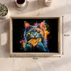 Kat - Graffiti - Kleurrijk - Wafel - Eten Dienblad Rechthoek middel -USP_Formaat