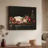 Stilleven - Vintage - Borrelplank Textielframe - compleet frame klein -sfeer3