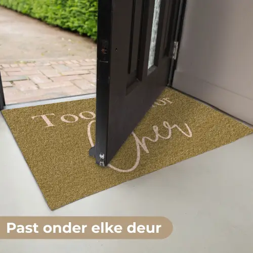 Groen - Too old for cher - Roze Deurmat klein -USP_NL