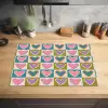 Retro - Kleuren - Patroon - Hartjes Inductie beschermer vinyl 3mm klein 276 -sfeer5
