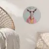 Zonnebril - Roze - Geit - Horen Akoestische PET Vilt - Rond klein -sfeer4