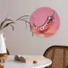 Peper - Disco - Rood - Glitter Akoestische PET Vilt - Rond klein -sfeer3