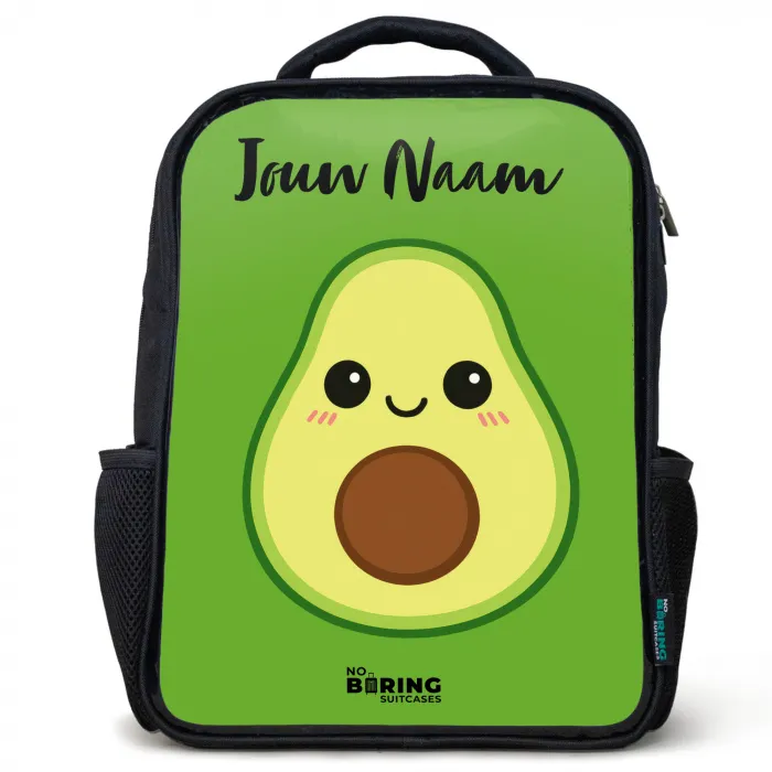 Kawai - Avocado - Groen Rugzak - Zwart middel -3d