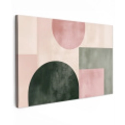 Vormen - Abstract - Cirkel - Zwart Tuinposter op houten frame 2 cm dik klein -3d