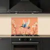 Vogel - Bloesemtakken - Warm - Kleurrijk keuken achterwand spatscherm klein -sfeer1