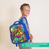 Kleurrijke Monsterparade Kinderrugzak - Blauw middel -sfeer3_UK