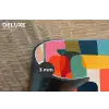 Vormen - Kleurrijk - Abstract - Vlakken Placemat vinyl groot -closeup