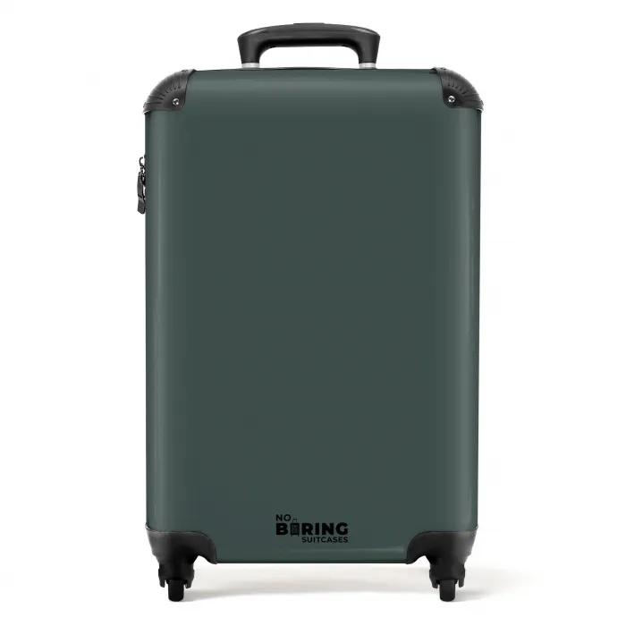 Diep donkergroene tint NBS - Handbagage koffer - Kinderen Unisex middel -productfoto_recht