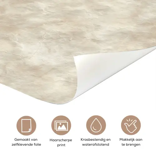 Beige - Reliëfstructuur - Natuursteen deurposter klein 289 -closeup_NL