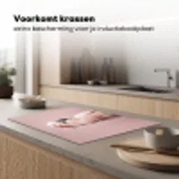 Kaketoe - Portret - Roze Inductie beschermer vinyl 3mm klein -sfeer1