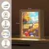Schaap - Weide - Bloemen Light Box met kabel (Tafellamp) klein -USP_NL