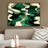 Abstract - Camouflage - Groen canvas 2cm middel -sfeer3