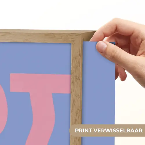 Art - Roze - Blauw Light Box met batterij (Wandlamp) middel -USP_websiteprintNL