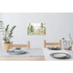 Bos - Dieren - Groen Muursticker klein -eettafel